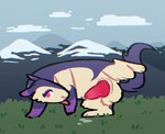autofellatio feral genitals interspecies knot knotted_penis looking_at_viewer male masturbation oral oral_masturbation outside penile penile_masturbation penis presenting presenting_penis raised_leg solo necro-hamster nintendo pokemon generation_8_pokemon hisuian_form hisuian_typhlosion pokemon_(species) regional_form_(pokemon) chromatic_aberration
