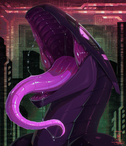 anthro bodily_fluids glowing glowing_eyes machine male mouth_shot open_mouth saliva saliva_string solo tongue tongue_out seregore robot synth_(vader-san) absurd_res cel_shading digital_media_(artwork) hi_res icon shaded