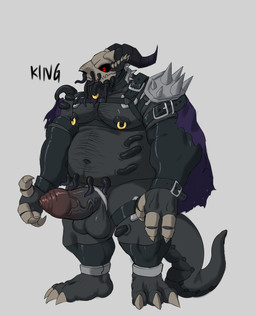 armor balls belt clothing erection foreskin genitals gloves handwear horn latex latex_clothing latex_gloves latex_handwear latex_legwear latex_stockings legwear male nipple_piercing nipple_ring nipples overweight penetration penis piercing ring_piercing shell solo stockings tentacle_penetration tentacles tight_foreskin vein veiny_penis demonrat king_(demonrat) monster absurd_res hi_res