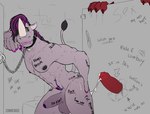 abs after_anal anthro areola balls bathroom big_balls big_muscles biped black_hair bodily_fluids butt chain chained_collar claws collar cum cum_from_penis cum_on_butt cum_on_penis cum_string degradation duo erection facial_horn femboy finger_claws fingers foreskin genital_fluids genitals glans glory_hole grey_body hair hand_on_butt highlights_(coloring) horn humanoid_genitalia humanoid_hands humanoid_penis inside leaning leaning_forward looking_back male male/male muscular muscular_anthro muscular_male muscular_sub nipples nude pecs penis profanity public_restroom purple_hair red_body red_penis restroom_stall standing submissive tail tally_marks text toilet zomacaius arix_(registeredjusttolurk3) zoma dinosaur mammal prehistoric_species reptile rhinoceros scalie theropod tyrannosaurid tyrannosauroid tyrannosaurus tyrannosaurus_rex absurd_res artist_name colored hi_res