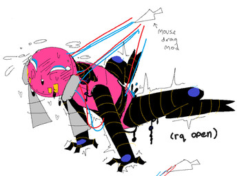 ambiguous_gender bodily_fluids breath clothing computer_mouse duo headgear headwear intersex intersex/male leaning leaning_backward machine male maleherm orgasm panting sweat sweatdrop wire wire_play mora_less rain_world videocult anon five_pebbles_(rain_world) humanoid iterator_(rain_world) robot robot_anthro robot_humanoid