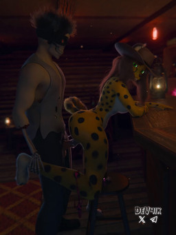 anthro atmospheric barefoot big_butt bodily_fluids bone breasts brown_hair butt cozy doggystyle duo feet female fluffy fluffy_tail from_behind_position fur genital_fluids genitals green_eyes hair holding_leg long_hair male male/female muscular nude open_mouth orange_body orange_fur passionate penetration penis pornography saliva saliva_on_penis sex skull skull_head slim slime smile sound_effects spread_legs spreading standing standing_sex tail tongue tongue_out vaginal vaginal_fluids vaginal_penetration vulva wet wet_penis dev4ik cheetah felid feline human humanoid jaguar leopard mammal pantherine 3d_(artwork) absurd_res animated digital_media_(artwork) hi_res short_playtime sound voice_acted webm