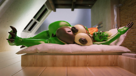 anthro areola bed bedroom belly big_areola big_belly big_breasts big_butt breasts butt female furniture green_body green_skin huge_breasts huge_hips hyper hyper_breasts nipples non-mammal_breasts non-mammal_nipples nude overweight overweight_anthro overweight_female slightly_chubby smile solo thick_thighs wide_hips kib mythology vtuber salazia_greenwood dragon lizard mythological_creature mythological_scalie reptile scalie 16:9 3d_(artwork) absurd_res digital_media_(artwork) hi_res widescreen