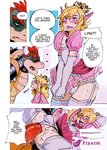 2018 accessory anal anal_penetration anthro anthro_penetrating anthro_penetrating_humanoid balls_in_underwear big_penis blush bowser clothed clothing comic crossdressing dialogue digital_media_(artwork) duo english_text erection garter genitals girly hi_res humanoid humanoid_on_anthro humanoid_penetrated hylian koopa link male male/male male_penetrated male_penetrating male_penetrating_male mario_bros nintendo penetration penile penile_penetration penis penis_size_difference piyotm scalie sex shell small_penis speech_bubble super_smash_bros. text the_legend_of_zelda