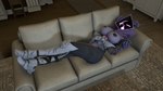 anthro armor armored_boots armored_gloves big_breasts breasts crossed_arms crossed_legs feathers female fur glowing_face high-angle_view lying night on_back purple_body purple_glow sleeping sleeping_on_sofa solo 5naptrap epic_games fortnite fortnite:_battle_royale raven_team_leader bear mammal 16:9 3d_(artwork) digital_media_(artwork) hi_res shaded soft_shading source_filmmaker_(artwork) widescreen