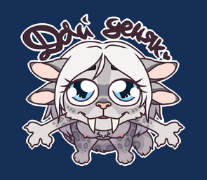 anthro chibi female humor simple_background solo sticker text transparent_background auntielurry guild_wars furmessiah_(v1d2p3d) charr felid mammal alpha_channel meme russian_text translation_check