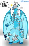 anthro armor bone ice lost male simple_background solo surprise tail white_background bletik mythology bletik_(bletik) dragon mythological_creature mythological_scalie scalie 5:8 hi_res