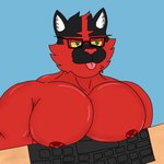 anthro barazoku bouncing_pecs male muscular muscular_male pec_flexing pecmeme pecs solo saddragon16_(artist) nintendo pokemon generation_7_pokemon incineroar pokemon_(species) 1:1 animated short_playtime