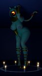 1_eye anthro areola big_breasts big_butt blue_body blue_fur blue_hair breasts butt candle clothing eye_of_horus female footwear fur glowing glowing_eyes hair high_heels huge_breasts inner_ear_fluff inside kalasiris looking_at_viewer nails nipples nude shoes short_hair solo standing thick_thighs tuft wide_hips xionxiii sucker_for_love nyanlathotep_(sucker_for_love) cyclops eldritch_abomination felid feline mammal 2022 3d_(artwork) 4k 9:16 absurd_res digital_media_(artwork) hi_res