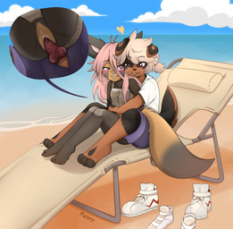 animal_genitalia animal_penis anthro beach biped black_body black_markings black_nose blue_bottomwear blue_clothing blue_shorts bodily_fluids bottomwear breasts brown_body canine_genitalia canine_penis clitoris clothed clothed_sex clothing cutaway dipstick_tail dress duo erection eyebrows female female_penetrated floppy_ears folded_ears footwear genital_fluids genitals hair heart_symbol hug hugging_another hugging_from_behind knot long_hair male male/female male_penetrating male_penetrating_female markings outside partially_clothed penetration penile penile_penetration penis penis_in_vagina pink_hair pink_nose public public_sex red_clothing red_dress sex shirt short_hair shorts sitting small_breasts stealth_sex tail tail_markings topwear vaginal vaginal_fluids vaginal_fluids_on_penis vaginal_penetration vulva water white_clothing white_footwear white_hair white_shirt white_topwear young young_anthro young_female young_male young_on_young pucco nikki_(nikkithetanuki) shane_boder_(shaneandco) canid canine canis dobermann domestic_dog mammal mastiff mixed_breed molosser pinscher raccoon_dog rottweiler tanuki 2025 absurd_res hi_res