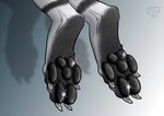 anthro arcticwolf claws feet female paws solo zhekathewolf canid canine canis mammal wolf absurd_res hi_res