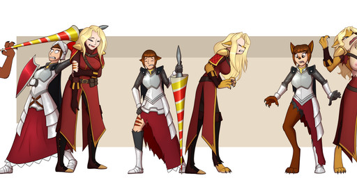 all_fours anthro biped black_nose blonde_hair blue_eyes blush breast_growth breasts brown_body brown_countershading brown_fur brown_hair claw_marks clenched_teeth clothed clothing countershade_face countershade_feet countershade_fur countershade_neck countershade_tail countershade_torso countershading digitigrade dipstick_tail disembodied_hand duo duo_transformation ear_growth facial_markings feet female female/female fight five_frame_sequence front_view fully_clothed fur growth hair head_markings human_to_anthro ineffective_clothing knight lance looking_at_another looking_at_partner looking_back looking_back_at_another looking_back_at_partner lying markings melee_weapon multi_frame_sequence nipples nude on_front polearm pounce rear_view side_view simple_background snout snout_growth snout_markings species_transformation squiggle_mouth squire standing tail tail_growth tail_markings tan_body tan_fur teeth torn_clothing transformation transformation_sequence warrior weapon white_body white_countershading tomek1000 mythology canid canine human mammal mythological_canine mythological_creature werecanid werecanine werecreature werewolf 2022 absurd_res colored hi_res long_image sequence shaded wide_image
