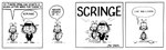 4_arms 4_panel_comic antennae_(anatomy) anthro asphyxiation bow_ribbon bow_tie breaking_the_fourth_wall choking clothing crossword_puzzle dialogue duo hands_on_neck hat headgear headwear humor male multi_arm multi_limb simple_background talking_to_another talking_to_viewer jim_davis_(artist) gnorm_gnat_(series) jim_davis public_domain drac_webb gnorm_gnat_(character) arachnid arthropod gnat insect spider 1974 20th_century absurd_res ancient_art black_and_white comic hi_res monochrome