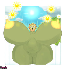areola big_breasts big_nipples biped blush bodily_fluids border breasts clitoris cloud eyelashes female flower front_view genitals huge_breasts huge_hips huge_nipples huge_thighs hyper hyper_breasts hyper_hips hyper_thighs nipples not_furry nude nude_female open_mouth outside plant ringed_eyes saliva sky solo sun sweat teeth text thick_thighs tongue vulva white_border wide_hips dumplis_(artist) electronic_arts plants_vs._zombies popcap_games elemental_creature elemental_humanoid flora_fauna flower_creature humanoid plant_humanoid sunflower_(pvz) 2025 artist_name digital_drawing_(artwork) digital_media_(artwork)