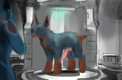 big_penis bodily_fluids duo ears_up erection feet female feral fur genitals inside leg_markings machine male markings multicolored_body multicolored_fur penis quadruped short_tail socks_(marking) solo_focus standing tail two_tone_body two_tone_fur hecreat digital_extremes tencent warframe alien canid canine humanoid kubrow mammal robot absurd_res colored_sketch digital_drawing_(artwork) digital_media_(artwork) hi_res shaded simple_shading sketch
