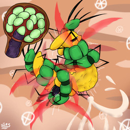 2_toes 3_fingers abdominal_bulge anal anal_orgasm anal_penetration antennae_(anatomy) arched_back asphyxiation balls belly belly_inflation big_balls big_belly big_penis biped bipedal_feral black_sclera blurred_background blurred_foreground blush blush_lines bodily_fluids choking claws coiling coiling_another coiling_around_body coiling_around_neck coiling_around_tail coiling_around_torso cum cum_splatter cumshot dandelion directed_motion_outline directional_arrow duo ears_back egg egg_bulge egg_in_ass egg_inflation egg_insertion eggs_in_belly ejaculation excessive_cum excessive_genital_fluids eye_roll feet feral fingers flower flying genital_fluids genitals glistening glistening_body glistening_ears glistening_genitalia glistening_penis green_body half-closed_eyes hands-free inflation internal internal_anal logo long_penis looking_forward male male/male midair motion_blur motion_lines multi_leg multi_limb multi_wing narrowed_eyes nubbed_penis nude onomatopoeia open_mouth orange_insides orgasm ovipositor path_lines penetration penis pivoted_ears plant precum pupils questionable_consent raised_tail red_wings restrained segmented_body sky sound_effects squeezing tail tail_restraint tapering_penis text toes white_pupils wings x-ray_view yellow_body dstitan rain_world videocult monk_(rain_world) arthropod centipede centipede_(rain_world) centiwing_(rain_world) mammal myriapod slugcat 1:1 2026 absurd_res artist_logo artist_name colored digital_drawing_(artwork) digital_media_(artwork) english_description english_text hi_res shaded signature