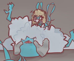 ambiguous_gender angry animal_genitalia cloaca clothing disembodied_hand duo female feral genitals hat headgear headwear jewelry lying necklace spread_cloaca spread_legs spreading ushanka xurora nintendo pokemon itzel_(xurora) altaria generation_3_pokemon pokemon_(species) hi_res