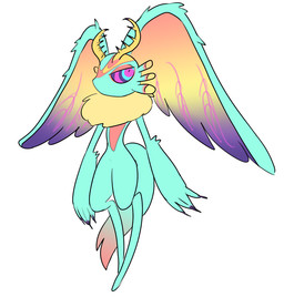 ambiguous_gender anthro antlers biped chest_tuft colored_nails countershade_torso countershading digitigrade dipstick_tail fingernails fluffy fluffy_tail fur head_wings horn huge_wings markings mouthless multicolored_body multicolored_eyes multicolored_fur nails neck_tuft orange_body orange_fur pink_eyes pupils purple_fingernails purple_nails purple_sclera simple_background solo tail tail_markings tan_body tan_fur teal_body teal_eyes teal_fur three-quarter_view tuft unusual_wing_placement white_background wings ne_(pixiv) kirby_(series) kirby_and_the_forgotten_land nintendo fecto_elfilis alien chinchilla chinchillid mammal rodent starling_(kirby) 2023 digital_drawing_(artwork) digital_media_(artwork) full-length_portrait portrait