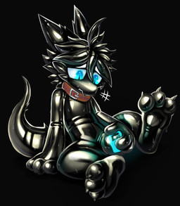 bodily_fluids bulge bulge_grab claws clothing collar fangs latex latex_clothing latex_skinsuit lock male null_bulge paws skinsuit solo sweat teeth tight_clothing latexm4n mythology dragon mythological_creature mythological_scalie scalie absurd_res hi_res