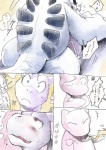 ambiguous_gender anthro avian comic felid feral generation_1_pokemon generation_2_pokemon group hypnosis japanese_text kissing legendary_duo legendary_pokemon licking lugia mammal mew_(pokemon) mew_duo mewtwo mind_control nintendo nojo pokemon pokemon_(species) size_difference slightly_chubby tail text tongue tongue_out translation_request