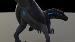 16:9 2020 3d_(artwork) 3d_animation 4_fingers abflisterger allosaurid allosaurus animated anus arched_back biped black_body black_scales blue_anus blue_eyes blue_insides blue_pussy blue_stripes butt clitoris countershading digital_media_(artwork) dinosaur female feral fingers genitals grey_body grey_scales hi_res in_heat looking_at_viewer looking_back multicolored_body multicolored_scales no_sound nude plump_labia presenting presenting_anus presenting_hindquarters presenting_pussy pussy raised_tail rear_view reptile scales scalie short_playtime simple_background solo spread_legs spreading stripes tail theropod throbbing throbbing_pussy two_tone_body two_tone_scales vaginal_contractions watermark webm widescreen ziina