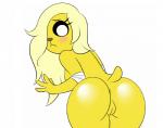 2017 adventure_time anthro anus bear biped blonde_hair blush breasts bronwyn butt canid canine canis cartoon_network domestic_dog eyelashes female genitals hair hybrid looking_at_viewer mammal nude pussy rainicorn solo standing virate-chip