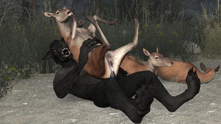 anthro anthro_on_feral anthro_penetrating anthro_penetrating_feral bestiality biped bodily_fluids cum cum_in_vagina cum_inside dominant dominant_male duo female feral feral_penetrated genital_fluids interspecies male male/female male_on_feral outside outside_sex penetration predator/prey quadruped sex renderswithwolves mythology skyrim_werewolf canid canine deer mammal mythological_canine mythological_creature werecanid werecanine werecreature werewolf 16:9 3d_(artwork) digital_media_(artwork) hi_res source_filmmaker_(artwork) widescreen