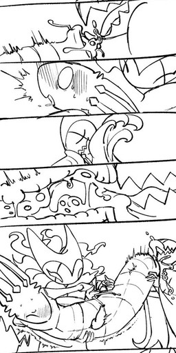 10_panel_comic 2_horns 4_horns animal_genitalia animal_penis anthro arthropod_abdomen arthropod_abdomen_genitalia arthropod_abdomen_penetration arthropod_abdomen_vulva blush blush_lines bodily_fluids bottomless bottomless_anthro breath cloak clothed clothing cum cum_while_penetrated cumshot cunnilingus deep_cunnilingus dripping dripping_vulva drooling egg ejaculation erection evil_grin forced genital_fluids genitals group group_sex hands_on_tail holding_another horn insect_wings internal internal_vaginal interrobang intersex intersex/male male male/male male_raping_maleherm maleherm maleherm/male multi_horn nude_taur oral orgasm_face oviposition penetration penile penis penises_touching pleased_expression presenting presenting_vulva puffed_tail rape restrained_arms saliva scared selfcest sex shaking sharp_teeth simple_background smile spiked_penis spikes spikes_(anatomy) spread_vulva spreading square_crossover sweat sweatdrop tears teeth tentacles text threesome tongue_penetration tremble_lines tremble_spikes trembling trio vaginal vaginal_fluid_drip vaginal_fluids vulva white_background white_body white_cloak white_clothing white_eyes white_head wide_eyed wings evil_otter hollow_knight_(franchise) team_cherry grimm_(hollow_knight) nightmare_king_grimm_(hollow_knight) pale_king_(hollow_knight) arthropod arthropod_taur insect insect_taur taur 2025 chinese_text comic digital_media_(artwork) hi_res long_image monochrome sketch tall_image translation_request male_(lore)