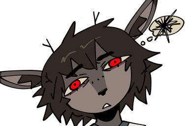 anthro antlers black_nose brown_hair clothed clothed_anthro clothed_female clothing eyebrows eyelashes female female_anthro front_view hair horn red_eyes simple_background solo thought_bubble topwear white_background xarop77 reed_(xarop77) deer mammal 2025 colored digital_drawing_(artwork) digital_media_(artwork) headshot_portrait portrait sketch
