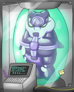 ambiguous_gender anthro bdsm bondage bound clothed clothing forced gag gagged glistening latex prison restraints science solo straitjacket test_subject text horusla bandai_namco digimon horus_(horusla) cherubimon cherubimon_(evil) digimon_(species) 2021 4:5 absurd_res digital_drawing_(artwork) digital_media_(artwork) english_text hi_res story story_in_description