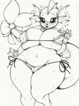 absurd_res accessory anthro anthrofied areola big_areola big_breasts big_nipples bikini bikini_bottom bikini_pull bikini_top bow_(feature) bow_accessory bow_bikini bow_ribbon breasts camel_toe clothing clothing_pull collar curvy_figure eeveelution female furgonomics generation_1_pokemon genital_outline heart_eyes heart_symbol hi_res huge_breasts line_art longinius name_tag nintendo nipple_outline nipples pen_(artwork) pokemon pokemon_(species) pokemorph pussy_outline ribbons side-tie_bikini side-tie_swimwear solo string_bikini swimwear swimwear_pull tail tail_accessory tail_bow tail_ribbon thick_thighs traditional_media_(artwork) triangle_bikini two-piece_swimsuit vaporeon voluptuous wet