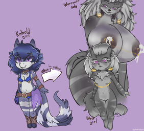 anthro bodily_fluids breast_milking clothing duo female female/female group hyper itf lactating male milk objectification solo transformation trio ychauction ychopen ychtf youcharacterhere sylversaya mythology animate_inanimate canid canine canis humanoid kobold mammal mythological_canine mythological_creature scalie werecanid werecanine werecreature werewolf wolf filling_(disambiguation) furry invalid_tag ych hi_res trans_(lore)