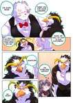 2021 abs absurd_res anthro arthur_zoloto avian beak bear bird black_body black_clothing black_feathers black_shirt black_topwear black_vest blonde_eyebrows booboo34 bow_tie claws clothing comic comic_panel cricetid dialogue dress_shirt english_text eyebrows eyes_closed feathers finger_claws fur grey_body grey_clothing grey_fur grey_hair grey_shirt grey_topwear group hair hamster hi_res larger_male male mammal multicolored_body multicolored_feathers muscular muscular_anthro muscular_male orange_beak pecs penguin philo_lane polar_bear quinn_candreva red_bow_tie red_fingers red_hands rodent shirt size_difference smaller_male sparkles speech_bubble text thick_eyebrows topwear trio two_tone_body two_tone_feathers unbuttoned_shirt ursine vest wavy_speech_bubble white_body white_clothing white_dress_shirt white_feathers white_fur white_hair white_shirt white_topwear yellow_eyes