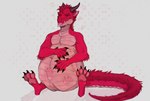 abdominal_bulge after_vore belly belly_rub claws eyes_closed feral fully_inside fur horn male red_body red_fur red_scales scales solo tail tongue tongue_out vore polinochka0902090 european_mythology mythology entropy_(billeur) dragon mythological_creature mythological_scalie scalie western_dragon digital_media_(artwork)