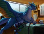 2_penises anal animal_genitalia animal_penis anthro bdsm big_dom_small_sub bodily_fluids bondage bound cum cum_inflation cum_inside dominant duo feathers feral fur genital_fluids genitals harness hemipenes inflation male male/male multi_genitalia multi_penis penis sex size_difference wings thejoyfuldragon mythology dragon mythological_creature mythological_scalie scalie