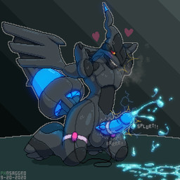3_toes animal_genitalia animal_penis balls big_balls big_penis black_body black_markings black_scales blue_cum blue_penis blush bodily_fluids breath clenched_teeth colored_cum cum cum_drip cum_on_ground cum_on_penis cum_string cumshot dripping egg_vibrator ejaculation electricity feet feral genital_fluids genitals glowing glowing_cum glowing_genitalia glowing_penis glowing_tail hands-free hands_behind_head heart_symbol kneeling looking_down looking_pleasured male markings non-mammal_balls nude onomatopoeia orgasm penile penis red_sclera scales sex_toy sharp_teeth simple_background solo sound_effects spiked_penis spikes spikes_(anatomy) sweat tail teeth text thick_penis throbbing toes unusual_bodily_fluids unusual_cum unusual_genital_fluids vibrator vibrator_on_penis wings wire yellow_eyes conditional_dnp phosaggro mythology nintendo pokemon dragon generation_5_pokemon legendary_pokemon mythological_creature mythological_scalie pokemon_(species) scalie zekrom 1:1 2020 dated digital_media_(artwork) hi_res pixel_(artwork) watermark