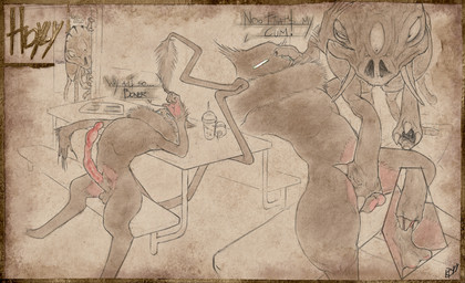 5_fingers 5_toes ambiguous_gender animal_genitalia animal_penis anthro anthro_penetrating anus aroused balls big_anus big_tail black_balls black_body black_claws black_fur black_hands black_sheath black_tail bodily_fluids claws crooked_tail dialogue digitigrade duo erection exposed_organs fangs feet fellatio finger_claws fingers forced fur furniture furry_tail genitals grey_tuft guts handjob inside intestines logo long_tail male male/ambiguous male_anthro male_penetrating monotone_anus monotone_balls monotone_body monotone_fur monotone_genitals monotone_penis monotone_tail nude oral organs pawpads paws penetration penile penile_penetration penis penis_grab pink_anus pink_hands pink_pawpads pink_paws pink_penis pink_tongue prehensile_tail sex sharp_teeth sheath simple_background sitting skinny small_balls small_sheath spiral_pupils spread_legs spreading table tail teeth text textured_background thin_penis three-quarter_view tight_balls toes tongue tuft tusks two_tone_hands white_eyes hdyly abiotic_factor mythology seraphix cryptid is-0091_(leyak) monster 2025 absurd_res character_request colored_sketch digital_drawing_(artwork) digital_media_(artwork) english_text hi_res monochrome signature sketch male_(lore)