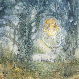 antlers dead_tree detailed_background feral forest fur grass horn looking_at_viewer lying male outside plant solo sun tree white_body white_fur stephanie_law deer mammal 1:1 2017 painting_(artwork) portrait traditional_media_(artwork) traditional_painting_(artwork) traditional_watercolor_(artwork) watercolor_(artwork)