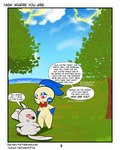 4:5 absurd_res anthro bow_ribbon dialogue duo english_text female forest forest_background fur generation_3_pokemon generation_5_pokemon hi_res male minccino minun nature nature_background nintendo peach_(rodent_powered) plant pokemon pokemon_(species) pokemon_mystery_dungeon robin_(rodent_powered) rodent_powered_(softestpuffss) softestpuffss speech_bubble spike_chunsoft text tree