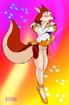 anthro balto_(series) bottomless bottomless_female bottomwear canid canine canis clothed clothing cosplay crossover crossover_cosplay digital_media_(artwork) domestic_dog emr female feral_to_anthro genitals gesture hand_gesture jenna_(balto) mammal pussy raised_bottomwear raised_clothing raised_skirt sailor_moon_(series) sailor_venus skirt skirt_flip solo surprise transformation universal_studios