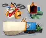 abdominal_bulge anal anal_penetration anthro extreme_penetration felid frosted_flakes grey_background hi_res kellogg's lotolotl male mammal mascot pantherine penetration ridiculous_bulge simple_background smaller_pred tiger tony_the_tiger truck_(vehicle) vehicle vehicle_insertion what xray_view
