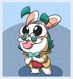 3_fingers 3_toes anthro balding black_eyes blue_background blue_border blue_bow_tie blue_facial_hair blue_hair blue_mustache border bottomless bottomless_anthro bottomless_male bow_tie brown_clothing brown_jacket brown_topwear buckteeth closed_smile clothed clothed_anthro clothed_male clothing eyebrows eyewear facial_hair feet fingers floating_eyebrows glasses hair jacket light long_ears male male_anthro mouth_closed mustache noseless open_clothing open_jacket open_topwear pink_tongue professor red_clothing red_shirt red_topwear round_glasses shirt short_hair simple_background smile solo standing tan_inner_ear teeth thick_eyebrows toes tongue tongue_out topwear randomrabbidramblings mario_plus_rabbids_sparks_of_hope nintendo raving_rabbids rayman_(series) ubisoft professor_backpack lagomorph mammal rabbid 2024 colored digital_drawing_(artwork) digital_media_(artwork) english_description full-length_portrait lighting portrait shaded
