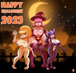 anthro breasts female group holidays machine magic_user pose trio witch cranebear halloween clement_diana_mia jessica_young_melis tricia_ren_sounhoff bat domestic_cat domestic_pig felid feline felis mammal mummy robot succubus suid suina sus_(pig) undead absurd_res hi_res pinup