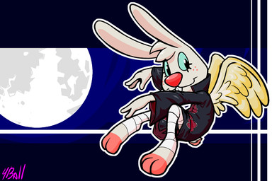akatsuki anthro clothed clothing cosplay crossover_cosplay feathered_wings feathers female freckles looking_at_viewer smile tail wings fourball angel_hare naruto the_east_patch angel_gabby angel angel_hare_(the_east_patch) hare lagomorph leporid mammal rabbit 2025 3:2 crossover digital_media_(artwork) hi_res