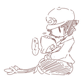bodily_fluids clothed clothing duo simple_background tears text crepix nintendo pokemon azelf generation_4_pokemon human legendary_pokemon mammal pokemon_(species) 2015 japanese_text translation_request