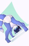 anthro bent_over clothed clothing diaper female solo topless young young_anthro young_female luce_bontemps nintendo star_fox krystal_(star_fox) canid canine fox mammal hi_res