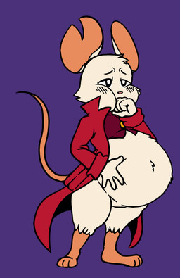 anthro belly belly_overhang big_belly big_ears bloated bottomless breasts burping cheek_bulge clothed clothing coat covering covering_mouth female fist fur hand_on_belly hand_on_own_belly imminent_burp looking_well-fed medium_breasts notched_ear overweight overweight_anthro overweight_female puffed_cheeks purple_background red_clothing red_coat red_topwear red_vest shortstack shortstack_female simple_background solo standing tail thick_thighs three-quarter_view topwear vest white_body white_fur wide_hips fawxen mina_the_hollower yacht_club_games mina_(mina_the_hollower) mammal mouse murid murine rodent 2024 digital_drawing_(artwork) digital_media_(artwork) full-length_portrait portrait