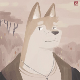 anthro brown_body brown_fur clothing coat cross cross_necklace detailed_background ear_tuft eyebrows eyebrows_(marking) fur head_tuft jewelry looking_aside male multicolored_body multicolored_fur necklace pointy_ears pupils shirt snout solo thick_eyebrows topwear tuft two_tone_body two_tone_fur whisker_spots white_body white_fur w0lfi unnamed_character 1:1 bust_portrait icon portrait