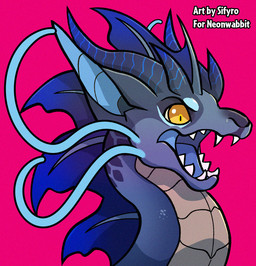 angry barbel_(anatomy) blue_body blue_ears blue_frill blue_horn blue_inner_ear blue_scales blue_stripes blue_tongue blue_whiskers constricted_pupils fangs fin flesh_whiskers frill_(anatomy) horn long_ears multi_horn open_mouth pink_background pupils scales sharp_teeth simple_background slit_pupils small_pupils solo striped_horn stripes tan_body tan_scales teeth tongue upset whiskers yellow_eyes blitzdrachin conditional_dnp mythology falkon dragon mythological_creature mythological_scalie scalie 2025 digital_drawing_(artwork) digital_media_(artwork) shaded