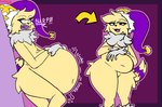 ambiguous/ambiguous ambiguous_gender ambiguous_prey anthro anthro_pred belly big_belly biped bodily_noises burping clothing digestion digestion_noises digestion_sequence expansion exposed_belly fatal_vore fingers fool's_hat fur hair hand_on_belly hat headgear headwear huge_belly jester onomatopoeia open_mouth smug_face soft_vore solo sound_effects standing tail text thick_thighs thigh_expansion unseen_prey vore weight_gain yellow_body yellow_fur raspberry_squid casikle felid mammal absurd_res hi_res sequence